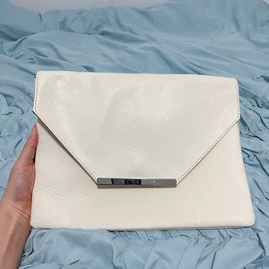 White envelope clutch